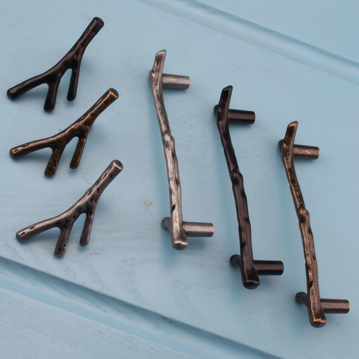 Unique Furniture Hardware - Современные европейские черные бронзовые ручки для