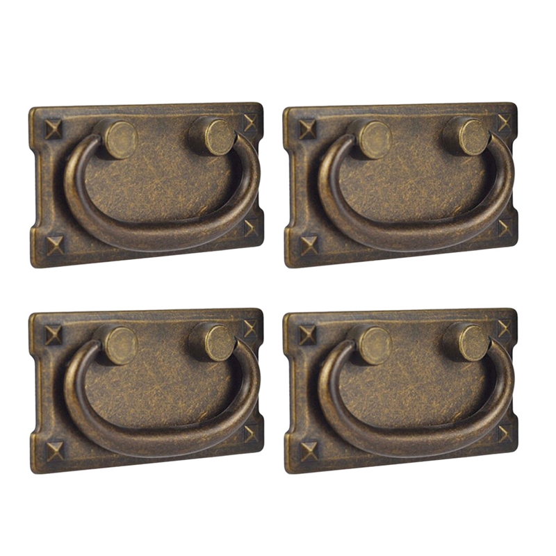Furniture Hardware Latch - 4 шт. винтажные антикварные бронзовые для