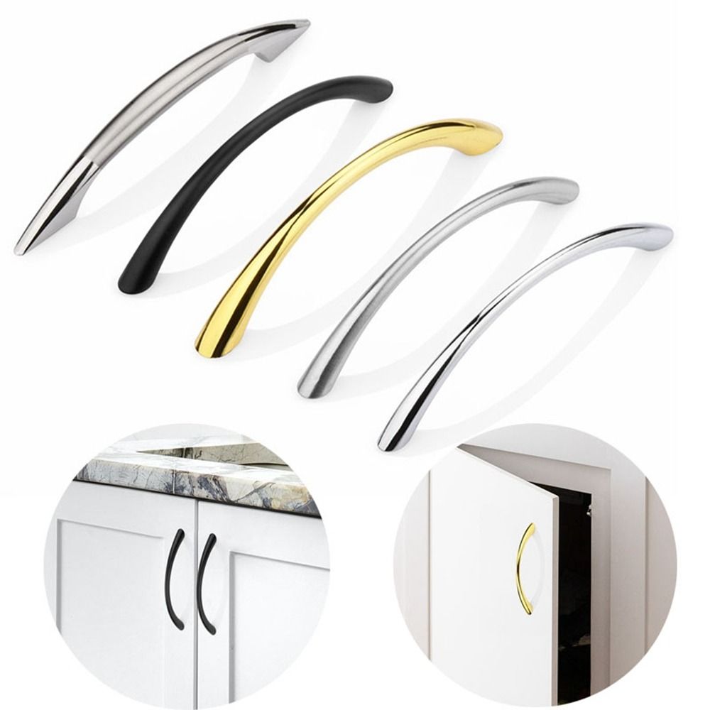 Модные изогнутые ручки из цинк – обзор и цена Furniture Hardware Latch