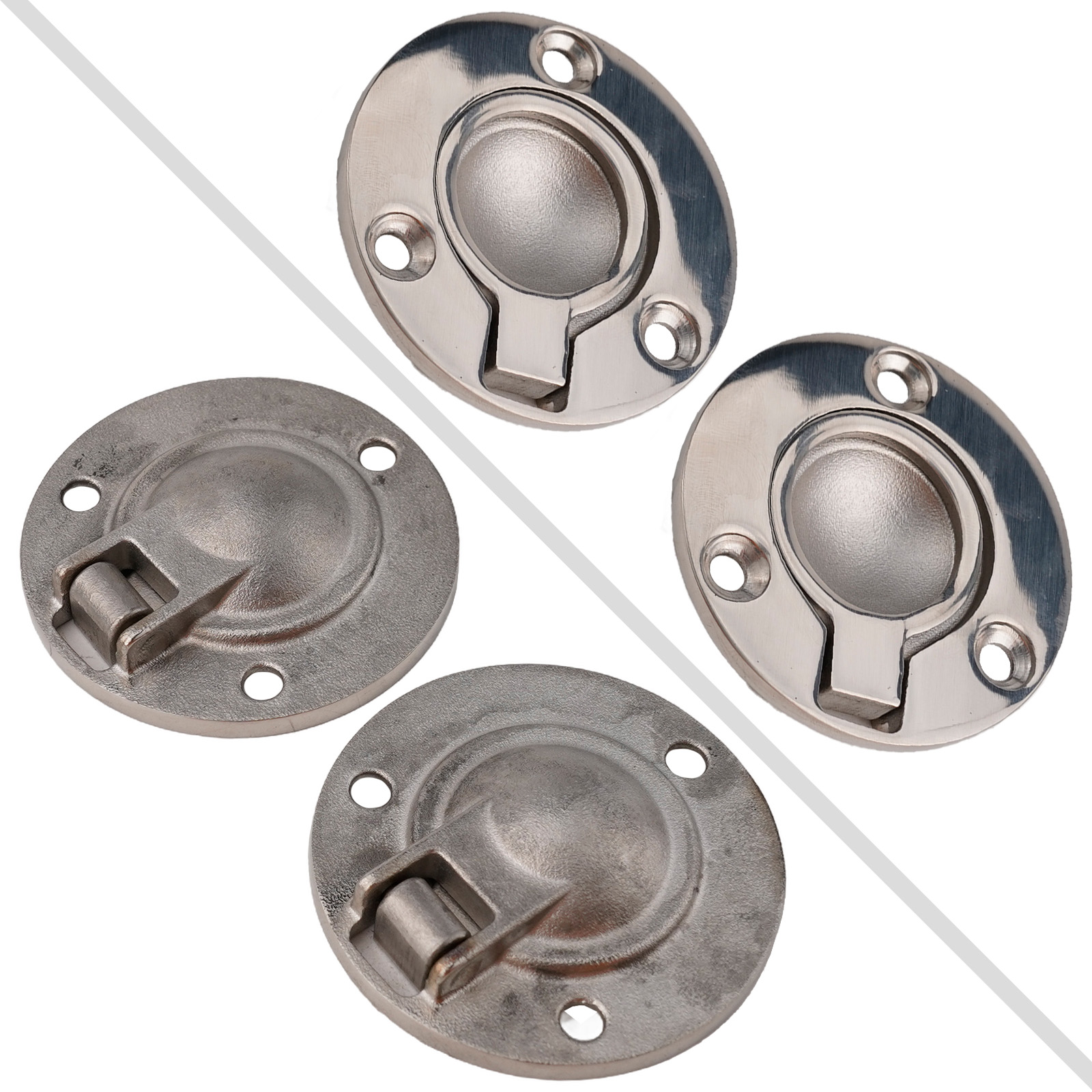 2 шт. круглые врезные ручки-ко – обзор и цена Furniture Hardware Pulls